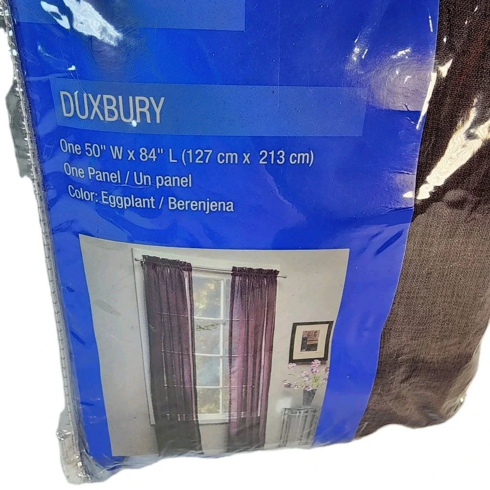 Designable Duxbury Curtain 50 In x 84 In Eggplant 1 Panel